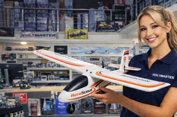 HobbyZone AeroScout S – Der einfachste Einstieg in den Modellflug - HobbyZone AeroScout S – Einsteigerfreundlicher RC-Trainer mit SAFE-Technologie | Voltmaster.de
