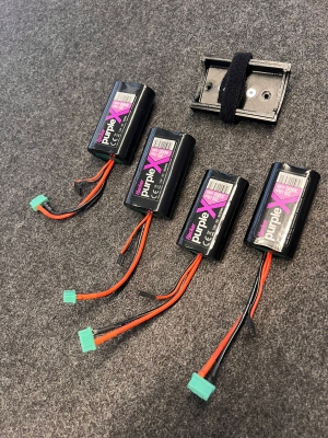 Hacker Purple-X LiIon RX Akkus und passende Halteschalen ab sofort lieferbar - Hacker Purple-X LiIon RX Akkus und Halteschalen jetzt bei Voltmaster