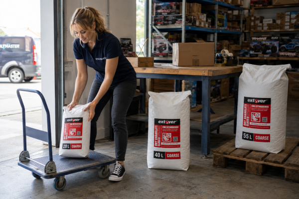 Neu bei Voltmaster: Extover® Coarse jetzt auch im 20- und 40-Liter-Sack - Extover® Coarse jetzt im 20- und 40-Liter-Sack