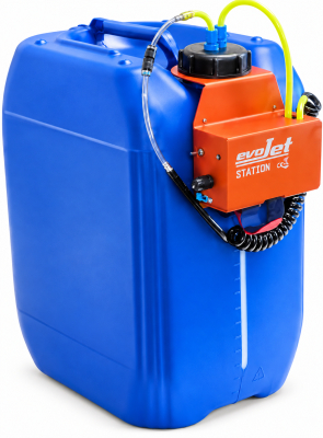 Neu bei Voltmaster: evoJet Betankungsstation mit 20 Litern Fassungsvermögen - evoJet Betankungsstation 20 Liter mit RFP600-Pumpe