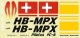 Multiplex - Pilatus PC-6 - Dekorbogen rot