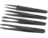 Donau Elektronik - Kunststoff-Pinzetten-Set (4 teilig)