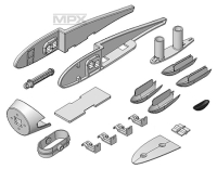 Multiplex - Heron - Kunststoff-Kleinteilesatz