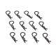 Losi - TLR Body Clips Black: 22 (TLR8202)
