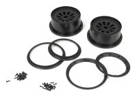 LOSI Felge und Beadlock Set Schwarz (2) 5T (LOSB7034)