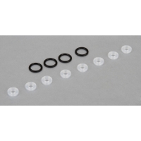 Losi - TLR: X Ringe (8), Dichtung Stoßdämpferendkappe unten (4) alle 8IGHT (TLR243024)