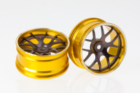 Killerbody - Corvette GT2, CNC Alu-Felgen (grau/gold) (KB48077G)
