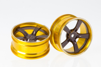 Killerbody - Camaro 2011, CNC Alu-Felgen (grau/gold) (KB48079G)