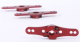 Robitronic - Aluminium Servo Doppel Arm 23Z (1-Ebene) Rot (R17017R)