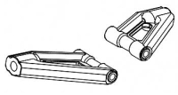 Robitronic - Vordere Obere Schwinge L/R NTC (R30010)