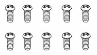 Robitronic - 3x8mm Rundkopfschraube für Plastik (10 Stk) (R30098)