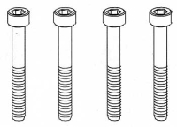 Robitronic - M3x25mm Zylinderkopfschraube (4 Stk) (R30181)