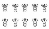 Robitronic - 3x6mm Senkkopfschraube für Plastik (10 Stk) (R30182)