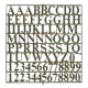 Krick - Buchstabensatz 6 mm Messing (63410)