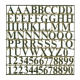 Krick - Buchstabensatz 10 mm Messing (63420)