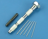 Voltmaster - Hand drill with 4 inserts 0.3 to 3 mm