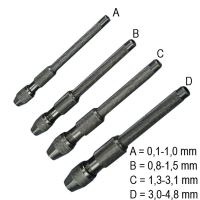 Krick - Bohrerhalter  0,1-4,8mm  (4er Satz) (473951)