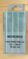 Krick - Microbox 20 HSS Bohrer 0,3-1,6 mm metrisch (492045)