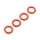 Hobbico - O-Ring P-5 4.5x1.5mm (Rot) (4 (AR716011)