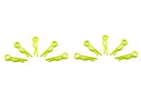 Arrowmax - small body clip 1/10 - fluorescent yellow  (10) (AM103102)