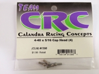 Calandra Racing Concepts - 4-40 X 5/16 Kopf-Schraube (4) (CRC1398)