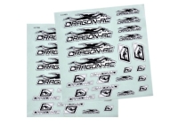 Dragon RC - Decal-sheet  Dragon-RC black/white (2) (DRC217003)