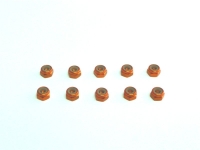 Xceed - Aluminium M4 nylock nut Orange (10) (XCE103341)