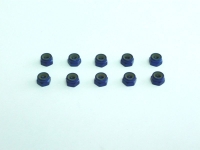 Xceed - Aluminium M4 nylock nut Blue (10) (XCE103342)