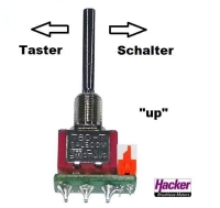 Jeti - Tastschalter up für DC Sender