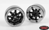 RC4WD Fuel Offroad Trophy 1.9 Beadlock Wheels (Black/Gray) (RC4ZW0202)