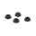 Horizon Hobby - M4 Aluminum Serrated Nuts, Low Profile, Black (4) (TLR336003)