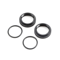 Horizon Hobby - Shock Adjuster Nut w/O-ring, AL, Blk(2):5B,5T,MINI (TLR253000)
