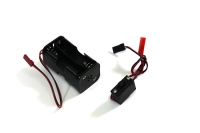 Absima - Batteriebox mit Schalter f. Mignonzellen (2300002)
