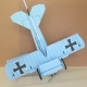 RC factory - Crack Fokker blau/wei&szlig; 8mm EPP - 890mm