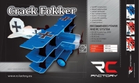 RC factory - Crack Fokker rot/gelb 8mm EPP - 890mm