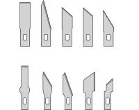 Voltmaster - 10 Ersatzklingen für Designermesser