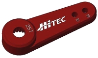 Hitec - Abtriebshebel Metall rot, einarmig - 25 Verzahnung