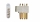 Multiplex Stecker (MPX) 4-Pol (5 Stück)