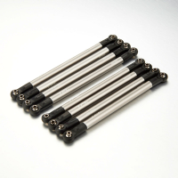Robitronic - Linkage Rod Set Alu für 305mm Radstand SCX10, TFL T10Pro (TC1401-104)