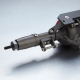 Robitronic - Antriebseinheit Hinten komplett V2 f&uuml;r Axial SCX10 Rot (TC1507-22T)