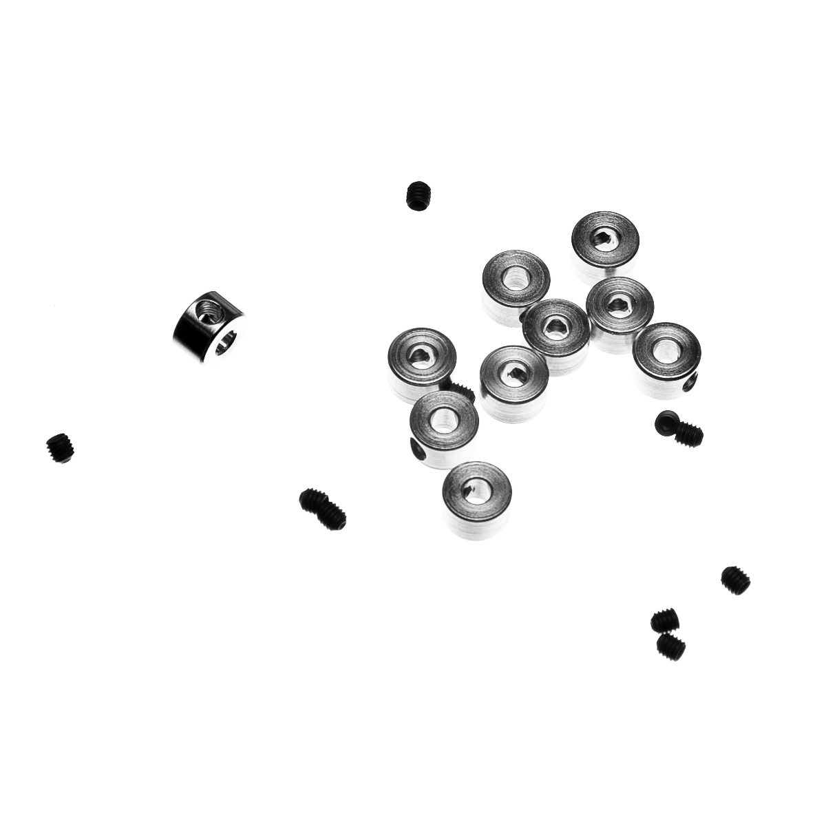 Voltmaster Set collars with grub screws 2.1mm (10 pieces)