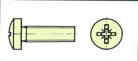 Extron - Nylonschraube Zylinderkopf mit Kreuzschitz M3x10...