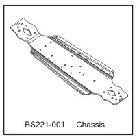 D-Power Chassis Bodenplatte - BEAST BX / TX (BS221-001)