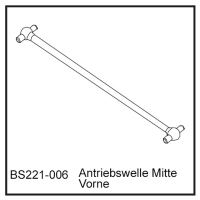 D-Power Antriebswelle Mitte Vo - BEAST BX / TX (BS221-006)