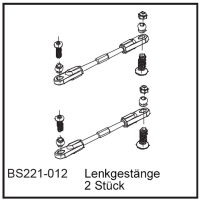 D-Power Lenkgestänge (2 Stück) - BEAST BX / TX (BS221-012)
