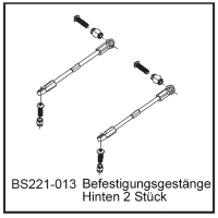 D-Power Befestigungsgestänge Hi (2 Stück) - BEAST BX / TX (BS221-013)