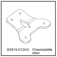 D-Power Chassisplatte oben - BEAST BX / TX (BS819-012AG)