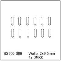 D-Power Welle  2x9,5mm (12 Stück) - BEAST BX / TX (BS903-089)