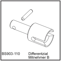 D-Power Differentzial Mitnehmer B - BEAST BX / TX (BS903-110)