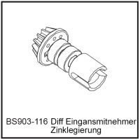 D-Power Diff Eingansmitnehmer - BEAST BX / TX (BS903-116)